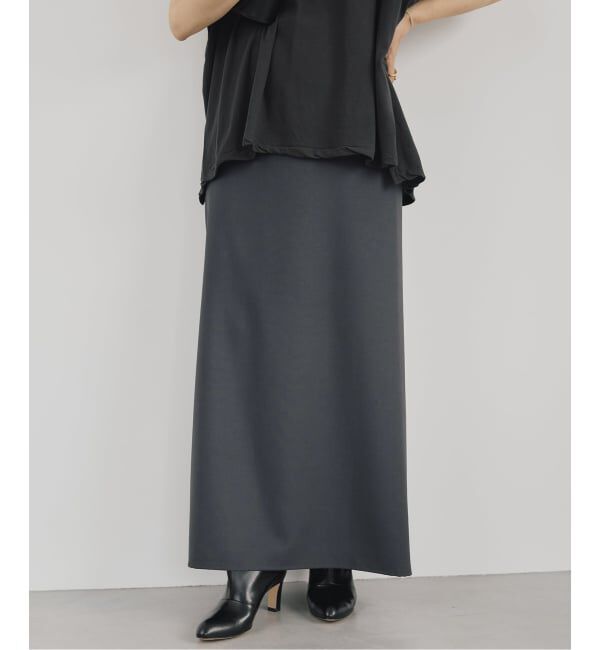 VERMEIL par iena「ウールトロストレートスカート」|スカート|グレー