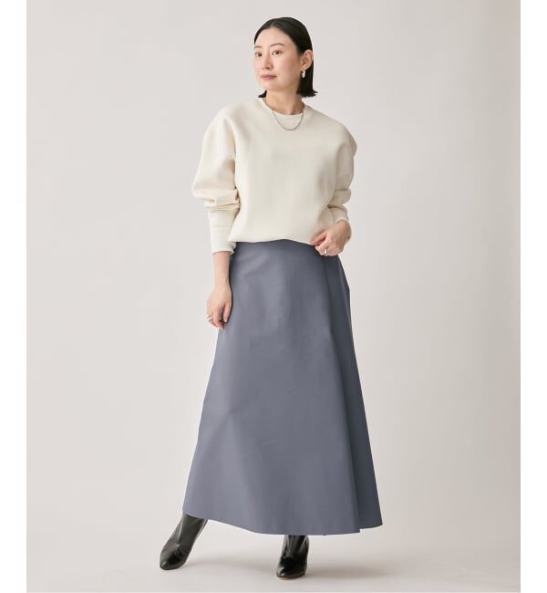 VERMEIL par iena「ダブルサテンスカート」|スカート|