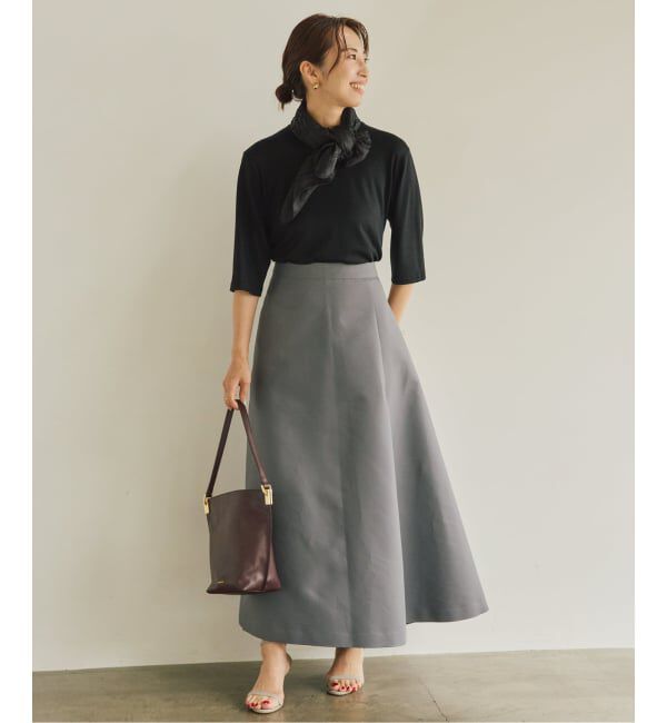 VERMEIL par iena「ダブルサテンスカート」|スカート|