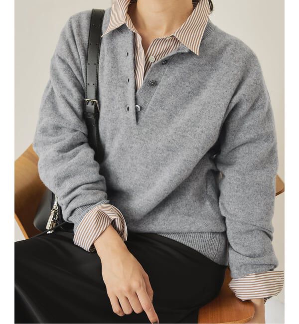 SLOBE IENA「echecs ヘンリープルオーバー」|ニット・セーター|