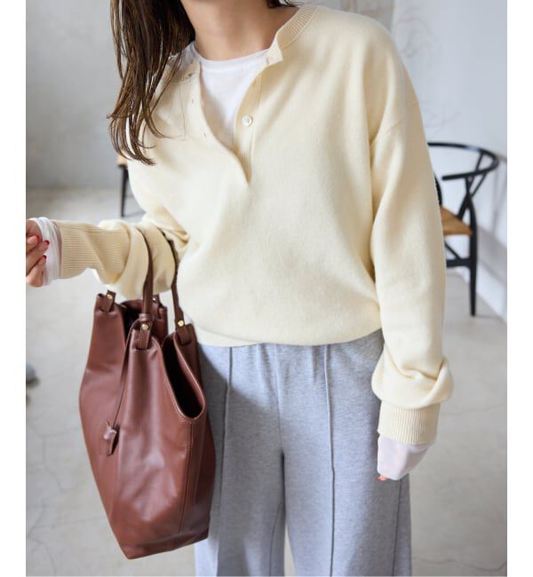 SLOBE IENA「echecs ヘンリープルオーバー」|ニット・セーター|