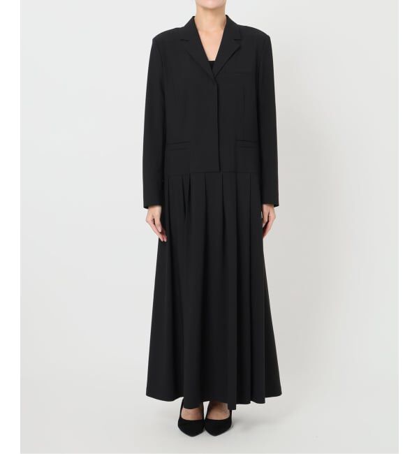 VERMEIL par iena「TRストレッチタックワンピース」|ワンピース|