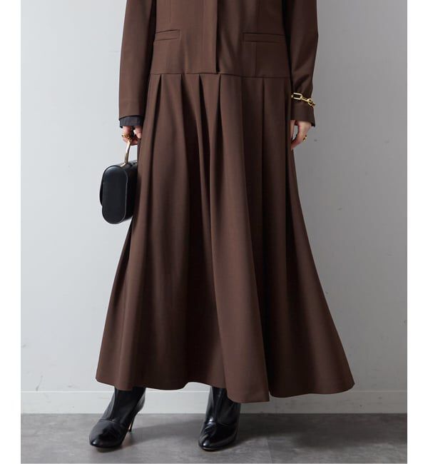 VERMEIL par iena「TRストレッチタックワンピース」|ワンピース|