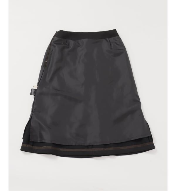 IENA「ウール混サテンスカート」|スカート|