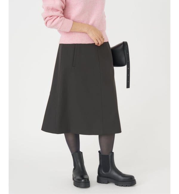 IENA「ウール混サテンスカート」|スカート|