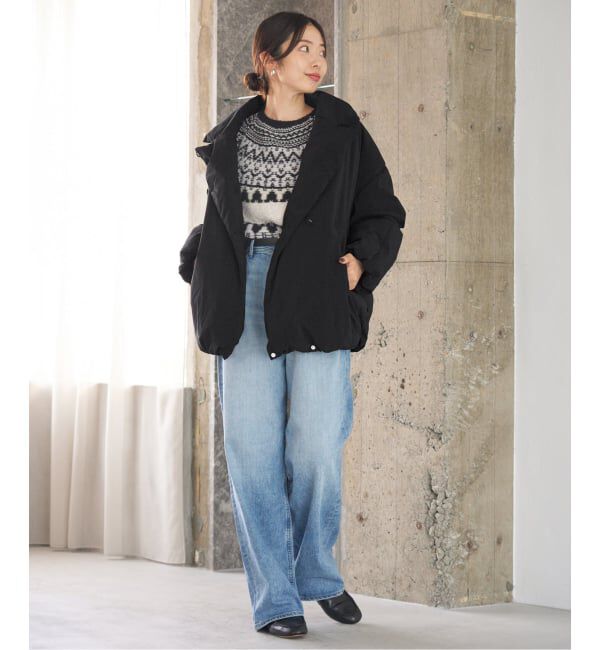 IENA「《追加》ARTIROSA 撥水テイラーコクーンダウン」|ダウン|