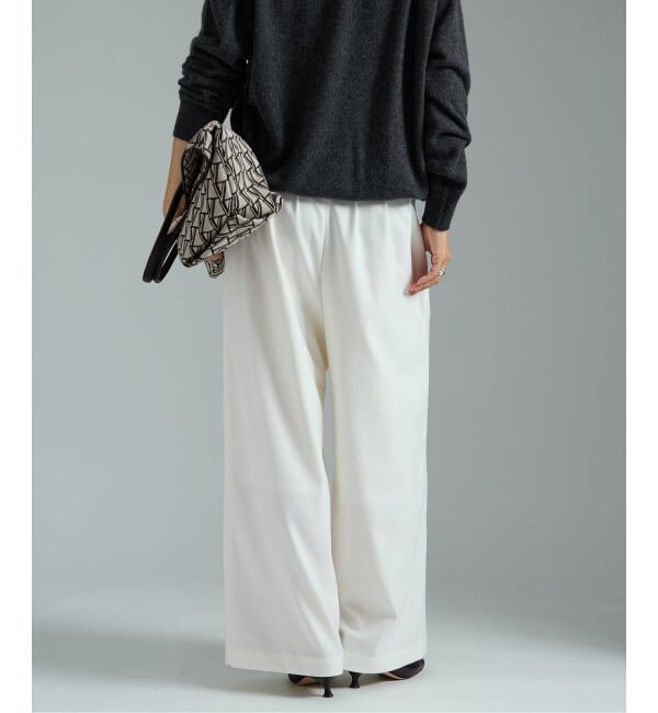 VERMEIL par iena「タックギャザーパンツ」|スラックス|