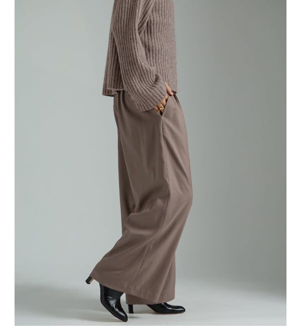 VERMEIL par iena「タックギャザーパンツ」|スラックス|