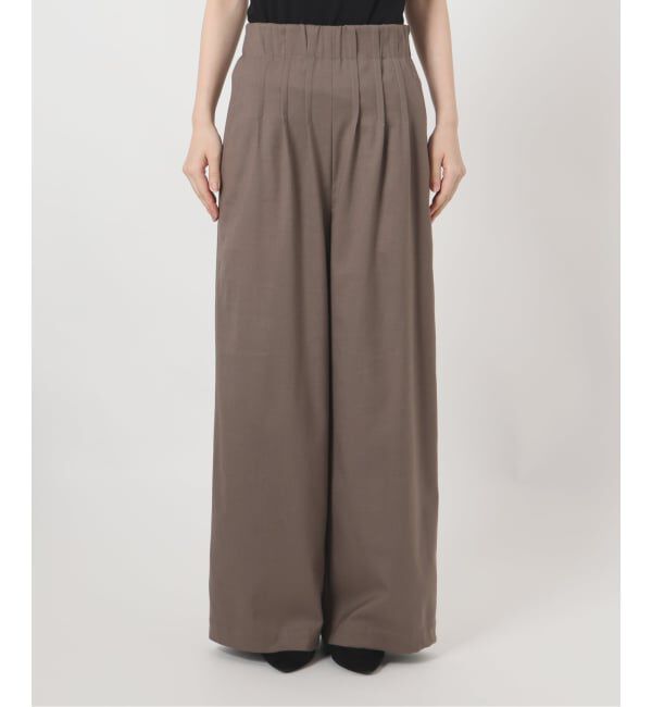 VERMEIL par iena「タックギャザーパンツ」|スラックス|