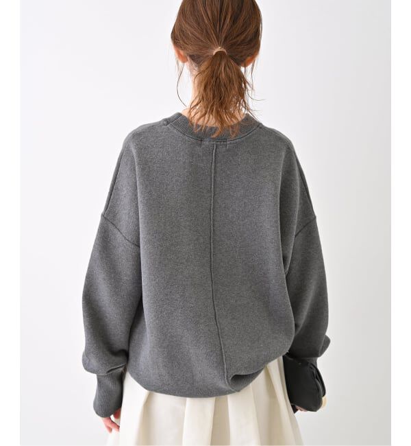 SLOBE IENA「《WEB限定/追加2》オーバーサイズ スウェットライクニット」|ニット・セーター|