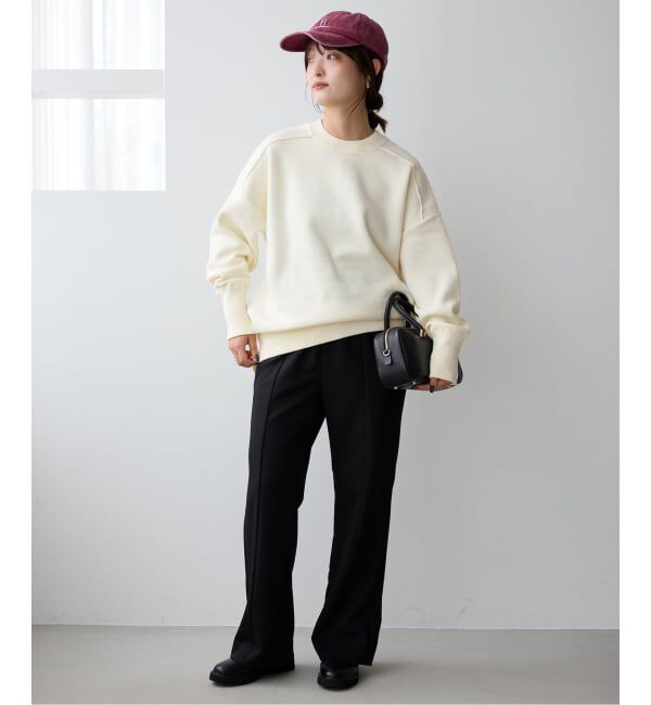 SLOBE IENA「《WEB限定/追加2》オーバーサイズ スウェットライクニット」|ニット・セーター|