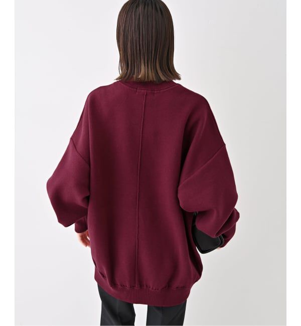 SLOBE IENA「《WEB限定/追加2》オーバーサイズ スウェットライクニット」|ニット・セーター|