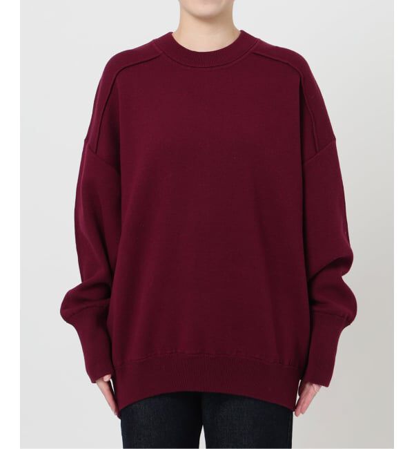 SLOBE IENA「《WEB限定/追加2》オーバーサイズ スウェットライクニット」|ニット・セーター|