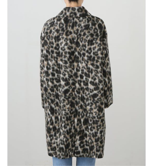 IENA「レオパードコート」|ステンカラーコート|