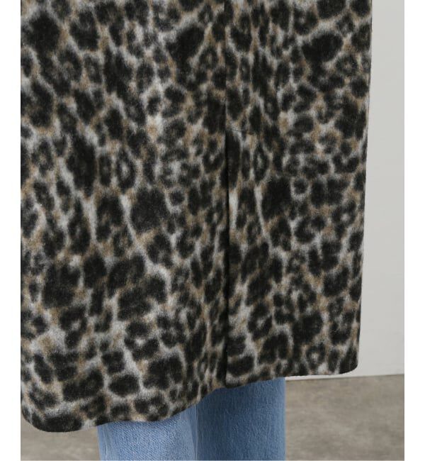 IENA「レオパードコート」|ステンカラーコート|