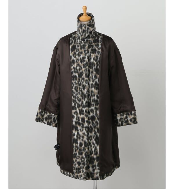 IENA「レオパードコート」|ステンカラーコート|