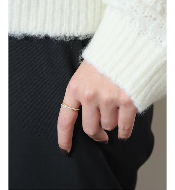 SLOBE IENA「《WEB限定サイズあり》ODUL/オジュール SLOBE別注 クロスリング」|リング|