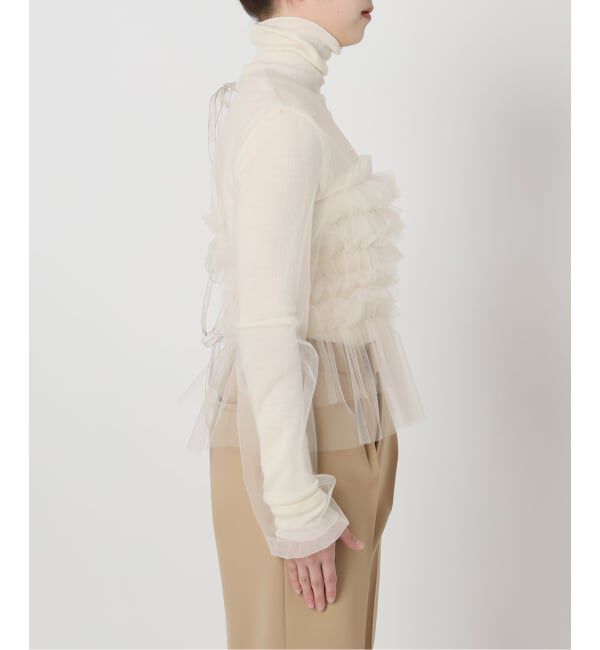 VERMEIL par iena「クリアチュールフリルブラウス」|シャツ・ブラウス|