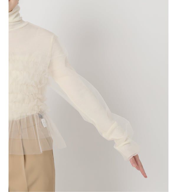 VERMEIL par iena「クリアチュールフリルブラウス」|シャツ・ブラウス|