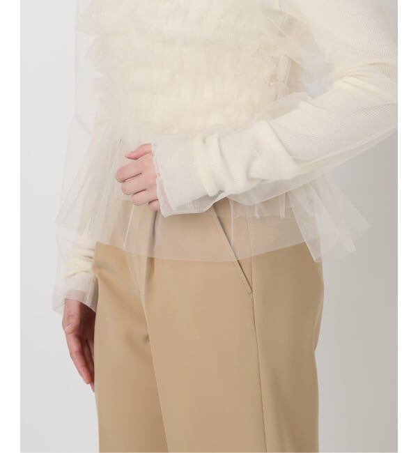 VERMEIL par iena「クリアチュールフリルブラウス」|シャツ・ブラウス|