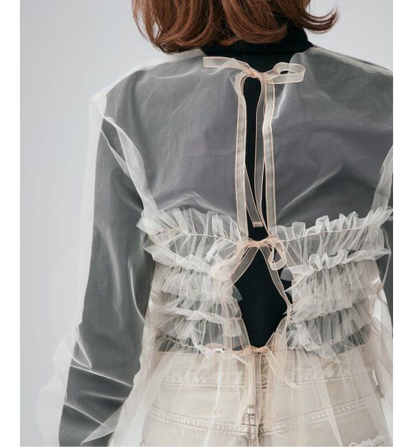 VERMEIL par iena「クリアチュールフリルブラウス」|シャツ・ブラウス|