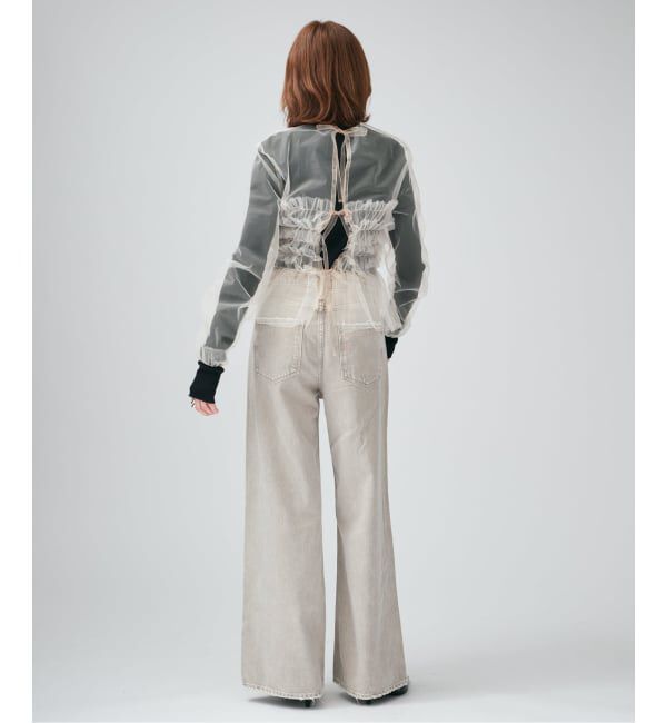 VERMEIL par iena「クリアチュールフリルブラウス」|シャツ・ブラウス|