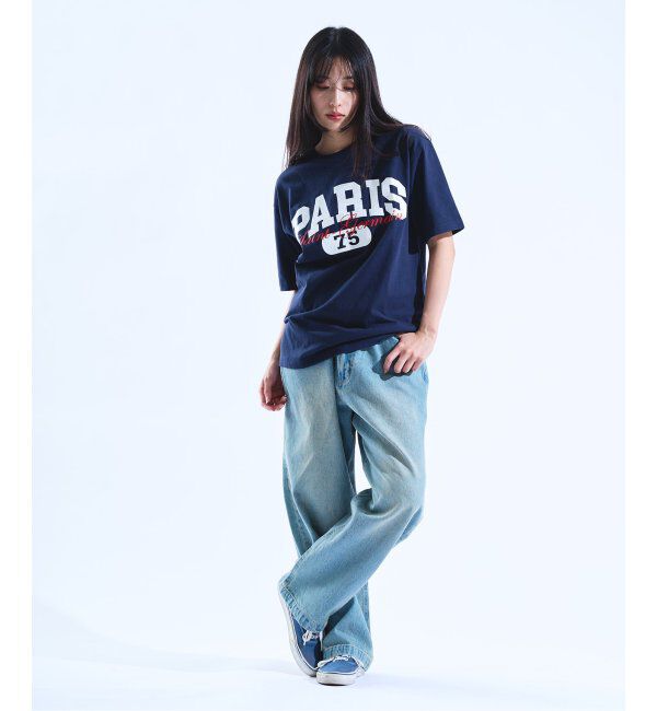 Paris Saint-Germain「【Paris Saint-Germain】バーシティロゴプリント Tシャツ」|Tシャツ・カットソー|