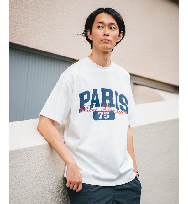 Paris Saint-Germain「【Paris Saint-Germain】バーシティロゴプリント Tシャツ」|Tシャツ・カットソー|