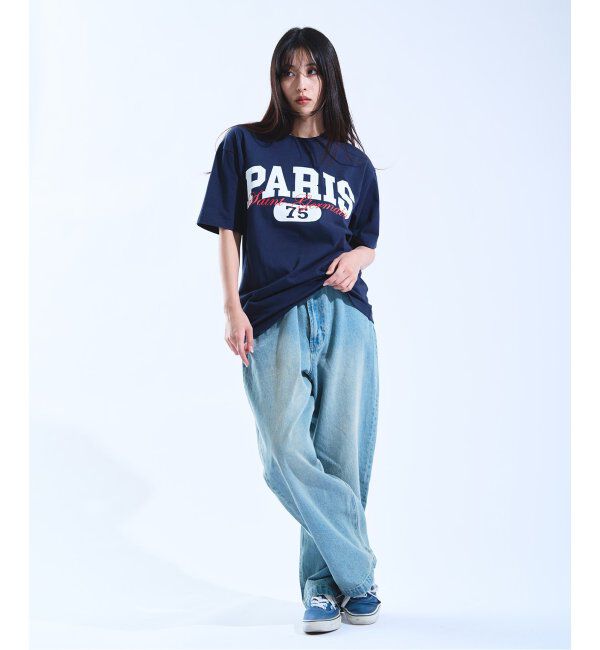 Paris Saint-Germain「【Paris Saint-Germain】バーシティロゴプリント Tシャツ」|Tシャツ・カットソー|
