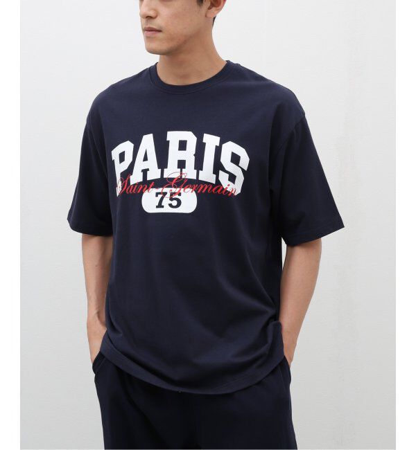 Paris Saint-Germain「【Paris Saint-Germain】バーシティロゴプリント Tシャツ」|Tシャツ・カットソー|