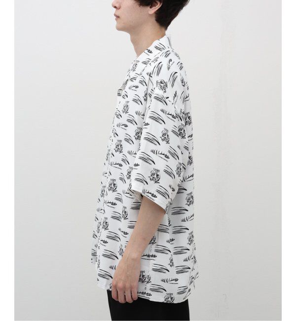 Paris Saint-Germain「【隈 研吾 &times; Paris Saint-Germain】グラフィックプリント オープンカラーシャツ」|シャツ・ブラウス|