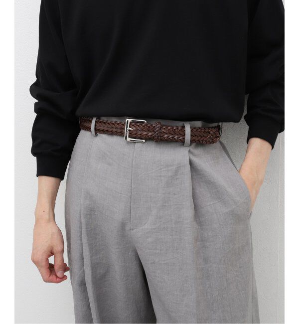 EDIFICE「【BEORMA / ベオーマ】34mm HERRINGBONE PLAITED BELT」|ベルト|