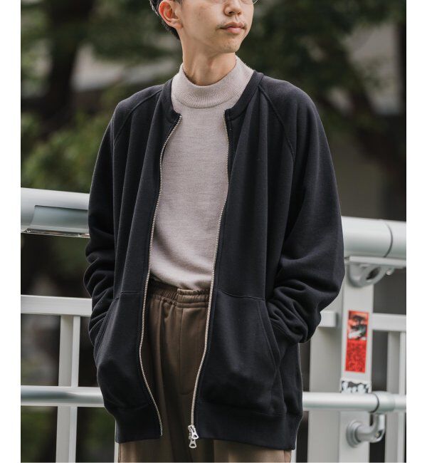 EDIFICE「【LOOPWHEELER for LOWERCASE】ライトツリウラケ ZIPカーディガン」|カーディガン|