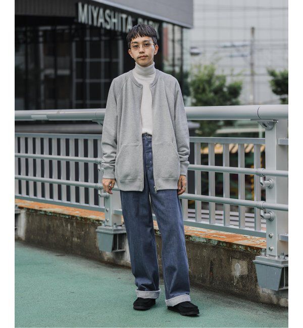 EDIFICE「【LOOPWHEELER for LOWERCASE】ライトツリウラケ ZIPカーディガン」|カーディガン|