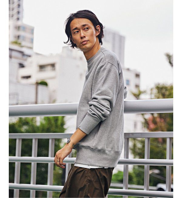 EDIFICE「【LOOPWHEELER for LOWERCASE】ライトツリウラケ ルーズフィットスウェット」|スウェット・ジャージ|