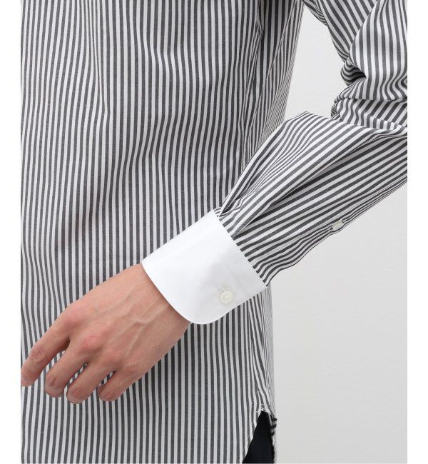 EDIFICE「D.ラウンドタブ クレリックシャツ ストライプ」|シャツ・ブラウス|