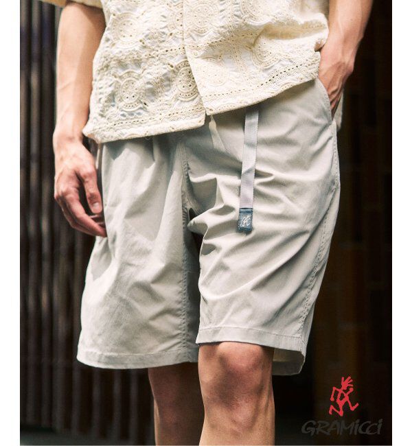 417 EDIFICE「Gramicci / グラミチ 417別注 コットンナイロンワイドショーツ GMP5-S2036」|その他|ベージュ