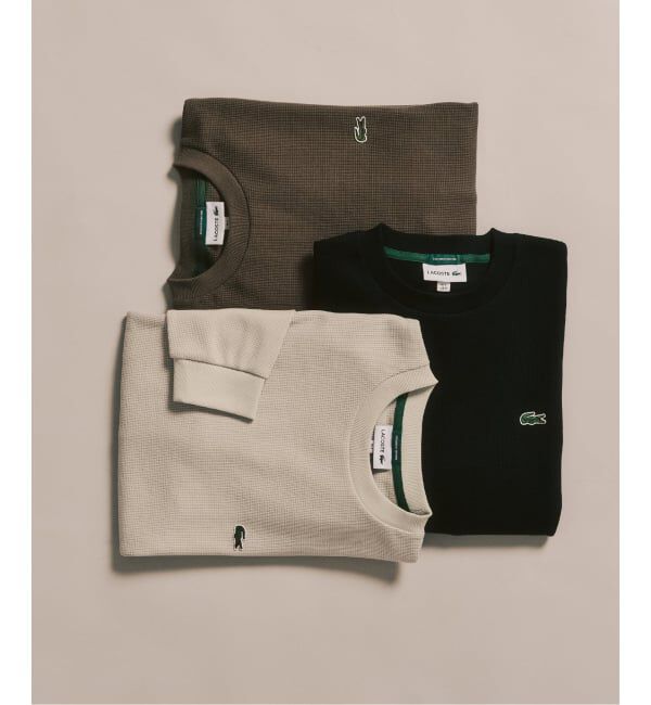 417 EDIFICE「【LACOSTE / ラコステ】 別注 ワッフルL/S カットソー」|Tシャツ・カットソー|