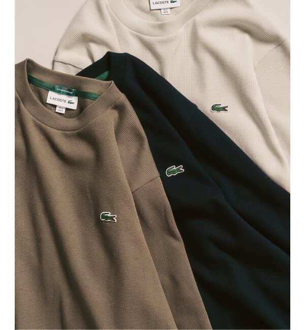 417 EDIFICE「【LACOSTE / ラコステ】 別注 ワッフルL/S カットソー」|Tシャツ・カットソー|