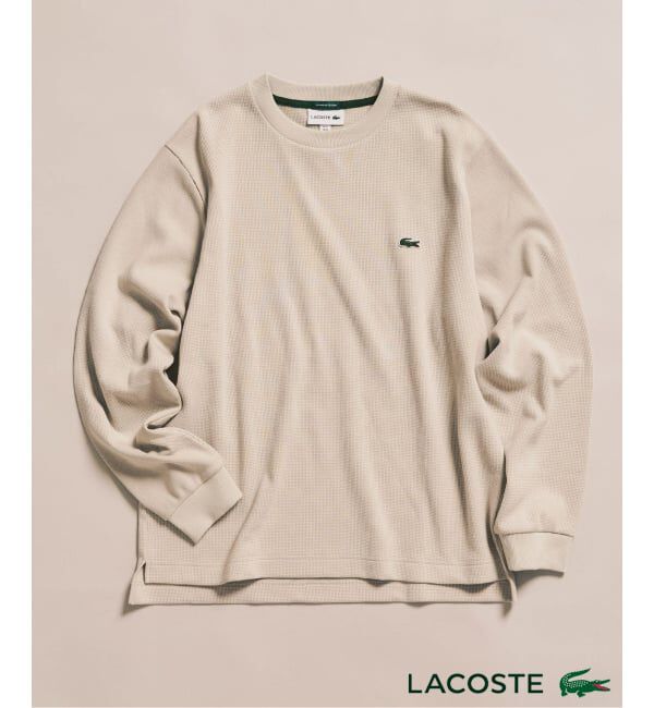 417 EDIFICE「【LACOSTE / ラコステ】 別注 ワッフルL/S カットソー」|Tシャツ・カットソー|グレー