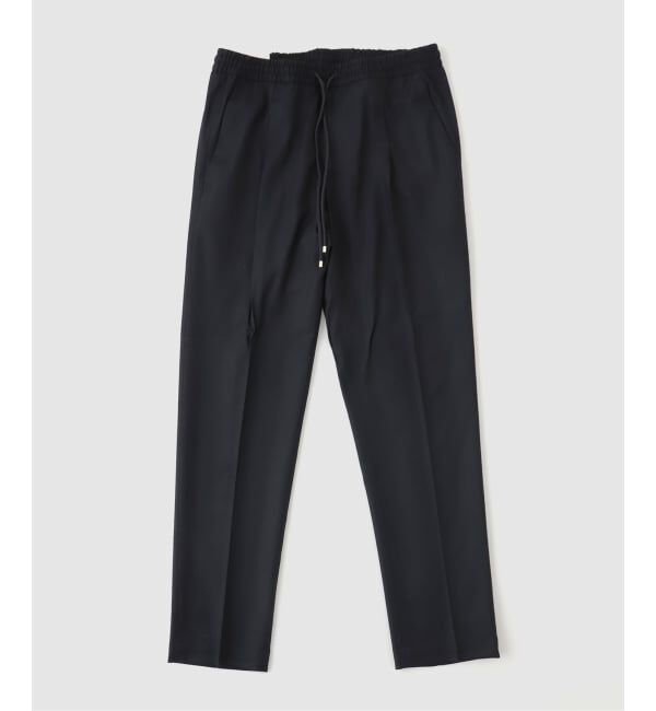 EDIFICE「BRIGLIA(ブリリア) Wimbledon Saxony イージーパンツ」|スラックス|ブラック
