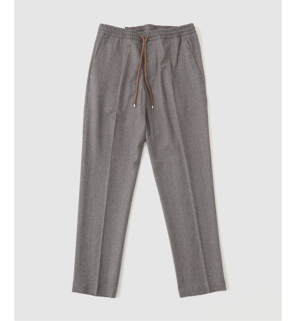 EDIFICE「BRIGLIA(ブリリア) Wimbledon Saxony イージーパンツ」|スラックス|ベージュ