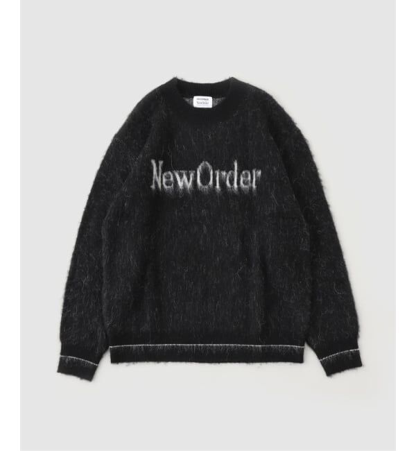 EDIFICE「INSONNIA PROJECTS（インソニア プロジェクツ）NEW ORDER LOGO KNIT PO」|ニット・セーター|ブラック