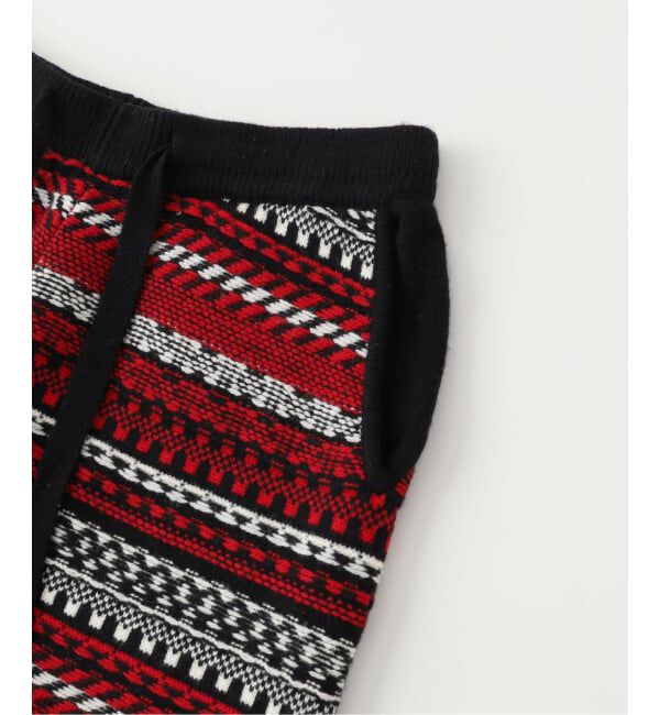 EDIFICE「WM（ホワイトマウンテニアリング） FAIR ISLE ZIP KNIT PANTS」|スラックス|