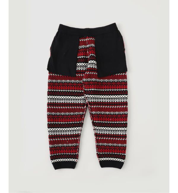 EDIFICE「WM（ホワイトマウンテニアリング） FAIR ISLE ZIP KNIT PANTS」|スラックス|