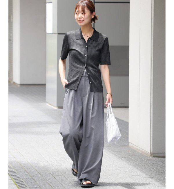 JOURNAL STANDARD relume「ラメ混リブポロプルオーバー」|ニット・セーター|