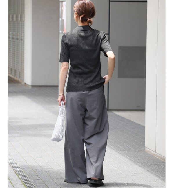 JOURNAL STANDARD relume「ラメ混リブポロプルオーバー」|ニット・セーター|