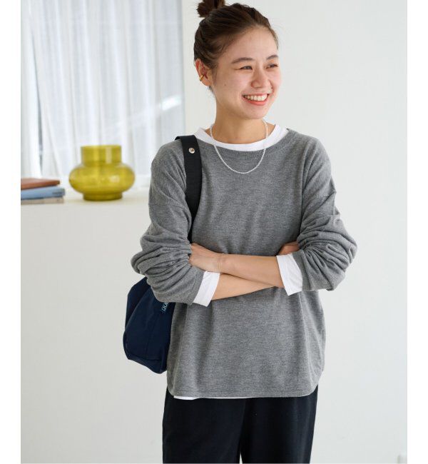 JOURNAL STANDARD relume「《WEB限定追加4/2枚セット》3WAYレイヤードニットプルオーバー」|ニット・セーター|