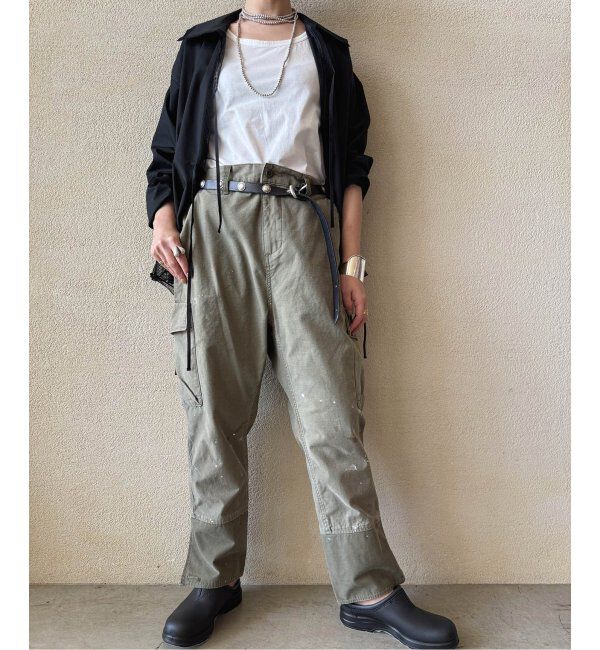journal standard luxe「バックサテン ミリタリーパンツ」|カーゴ|