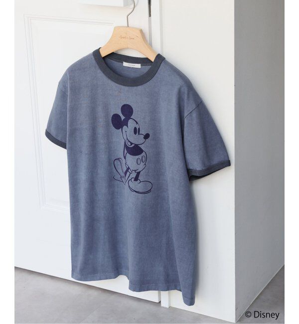 JOURNAL STANDARD「MICKEY / リンガーTシャツ」|Tシャツ・カットソー|ブルー